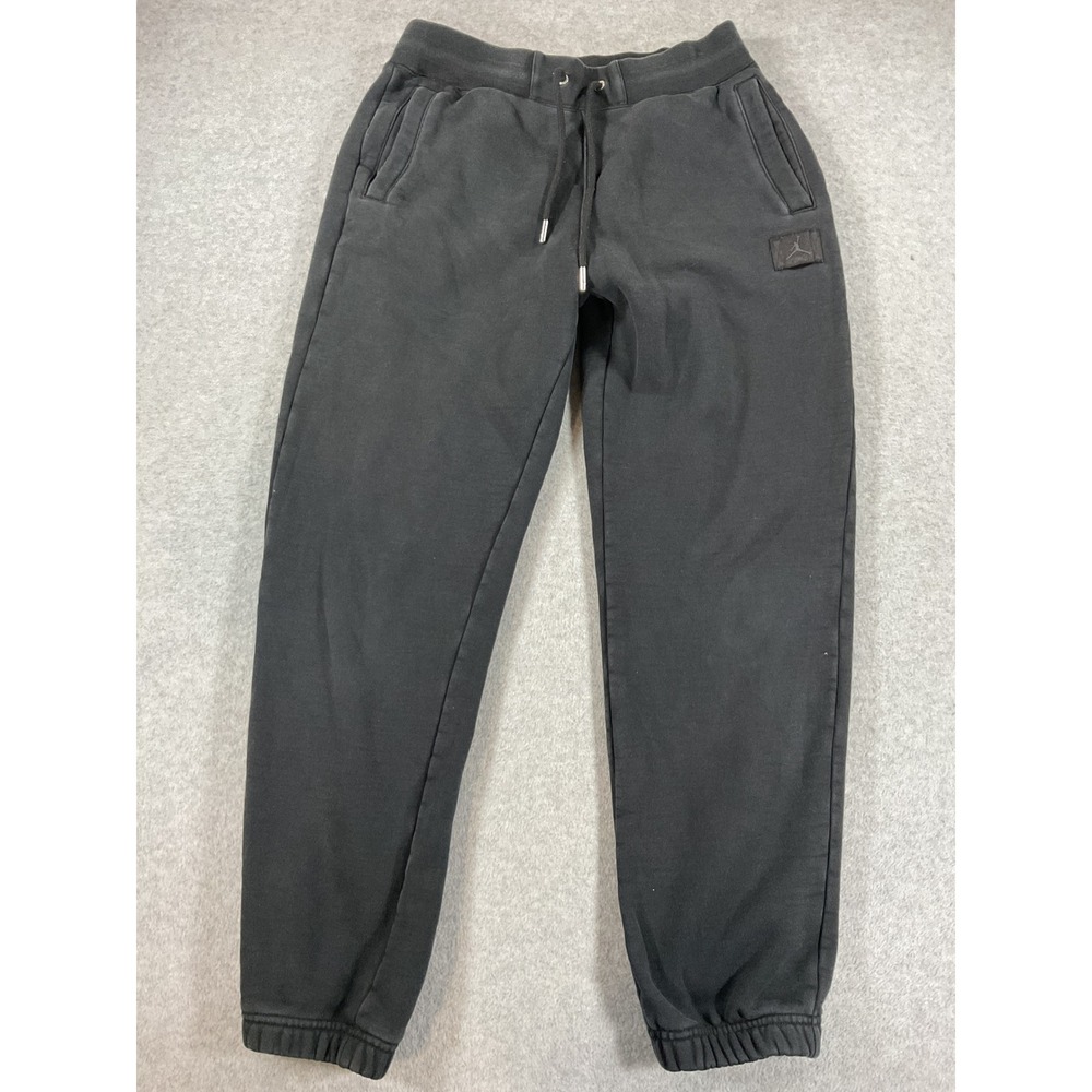 Jordan Mens Fleece Sweatpants Black Jumpman Logo Joggers Small 2683